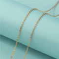 Genuine 18k Gold Plated Bulk Chain Sterling Silver 925 Jewellery Minimalistic Cross Chain Necklace for Jewelry Making