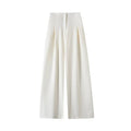 ZATRHMBM Spring and Autumn Women's Wear 2025 New Fashion Solid Color Suit Pants Retro High Waist Casual Women's Trousers