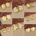 DAIHE Fashion Jewelry Shaped Earrings 18K Gold Plated Designer Earring Stainless Steel Earrings for Women