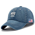 Summer Denim Baseball Cap Men Women Letter Embroidery Jeans Snapback Hat Casquette Sun Sports USA Hip Hop Cap Gorras