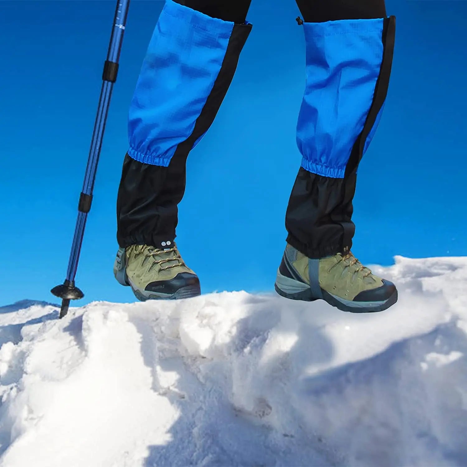 WOQI Outdoor Mountain Snow Leg Gaiters Windproof Waterproof Cover Leg Gaiter for Hiking Camping Walking