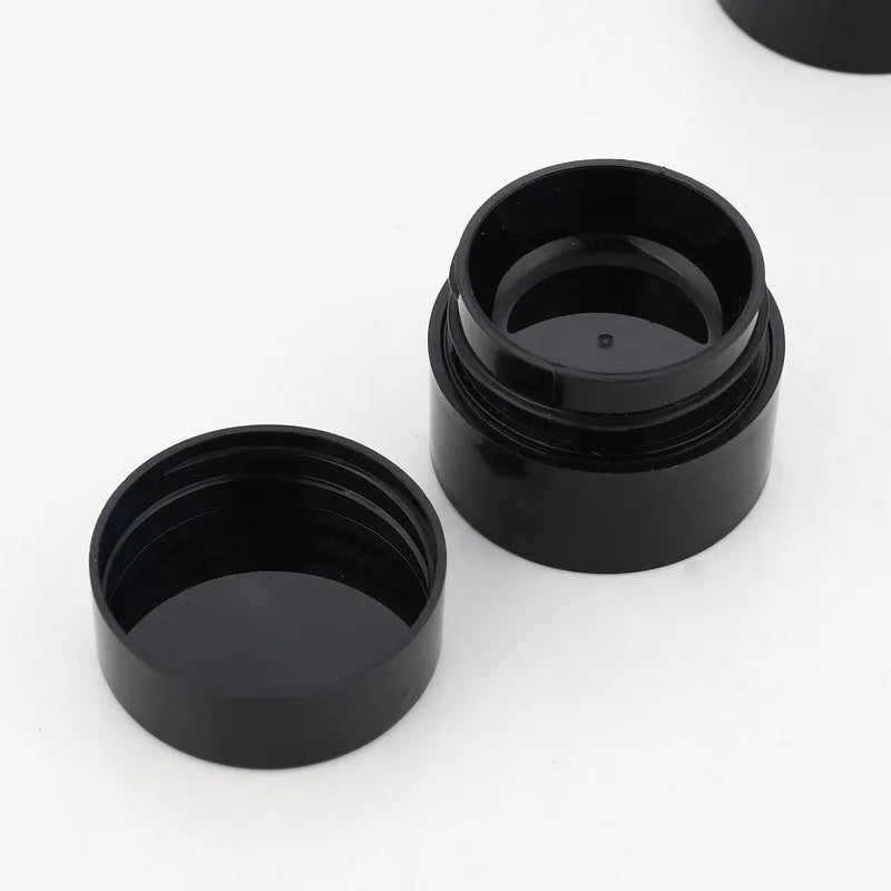 Hot Sale 5g Round Black Plastic PP Jar Cosmetic Cream Jar for Nail Polish Oil Bottle Fast Drying Glue Bottle