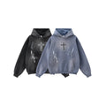 2025 American Street Loose Hand-Painted Paint-Dot Cotton Pocket Hoodie Men High-quality Manufacturers