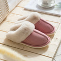 2024 Hot Sale Fluffy Soft Warm Indoor Home for Slippers for Women Anti-Slippery Suede Cotton Slipper with Plush Fur for Girls La
