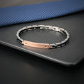Wholesale Trendy Ceramic Luxury Jewelry Men PVD Rose Gold Plated 316 Stainless Steel Bracelet Custom Logo Bracelets