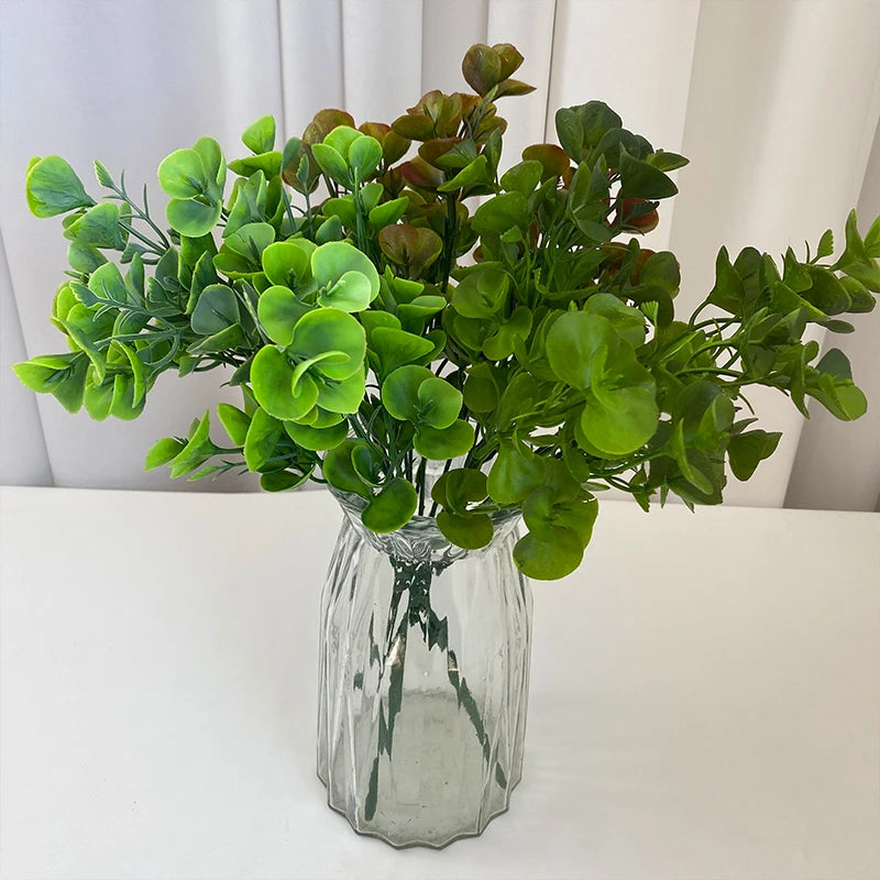 Competitive Price 5-branch Ingot Leaves  Artificial Plant Home Garden Decorative