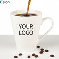 Wholesale Custom White Ceramic Coffee Cup Ceramic Breakfast Milk Mug Promotional Gift Ceramic Mug