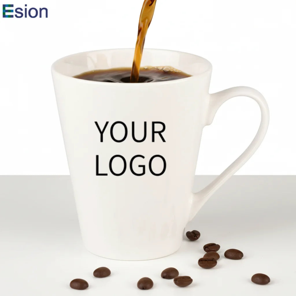Wholesale Custom White Ceramic Coffee Cup Ceramic Breakfast Milk Mug Promotional Gift Ceramic Mug