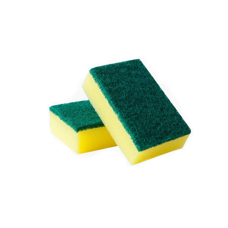 Purpose Cleaner Sponge Dish Scrub Non Scratch Heavy Duty All High Quality Square Shape Green Free Sample Wholesale Price 1 PCS