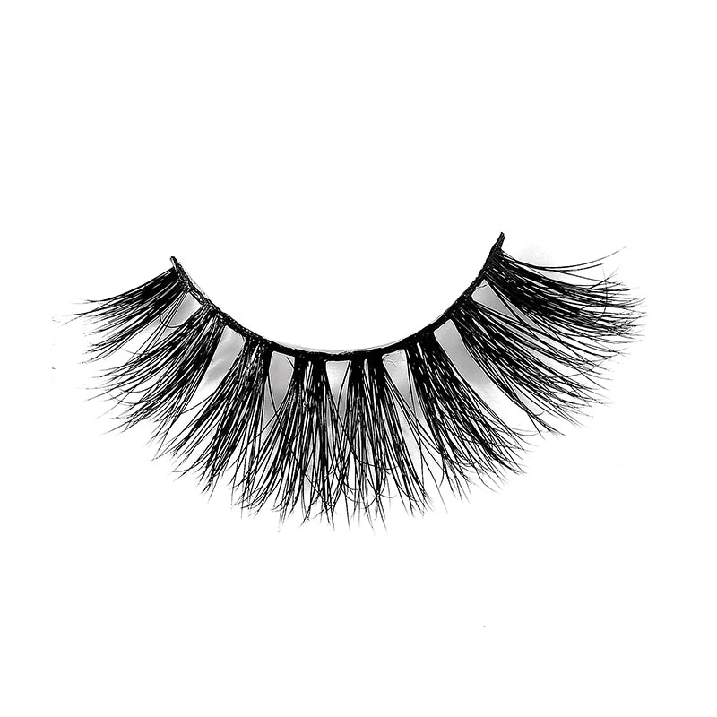 Wispy Soft 3D Mink Lashes Handmade Private Label Eye Lashes with Custom Logo Thick Natural Style False Eyelashes