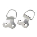 TS-K016 D-Ring Picture Hangers with Screws 200 Pack Two Hole Wide Strap Hangers for Picture Frames