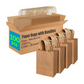 Custom Printed Biodegradable Eco-friendly Food Grade Stand up Kraft Paper Bags with Wholesale Packaging