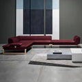 Modern Modular Nubuck Fabric Luxury Living Room Sofa Set Factory Supplied Quality Comfortable Synthetic Leather L-Shape