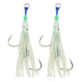 Heavy Jig Soft Fishing Lure Artificial Bait ABS Triple Assist Hook for Squid Octopus Fishing Saltwater Trolling Lure