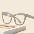 Wholesale Women Cat Eye Big Eyeglasses Frames Anti Blue Light Radiation Optical Eye Glasses