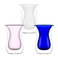 Insulated Eco Friendly Custom Clear Latte Cappuccino Cup Tea Colored Borosilicate Glass 8oz Double Wall Colorful Coffee Mugs