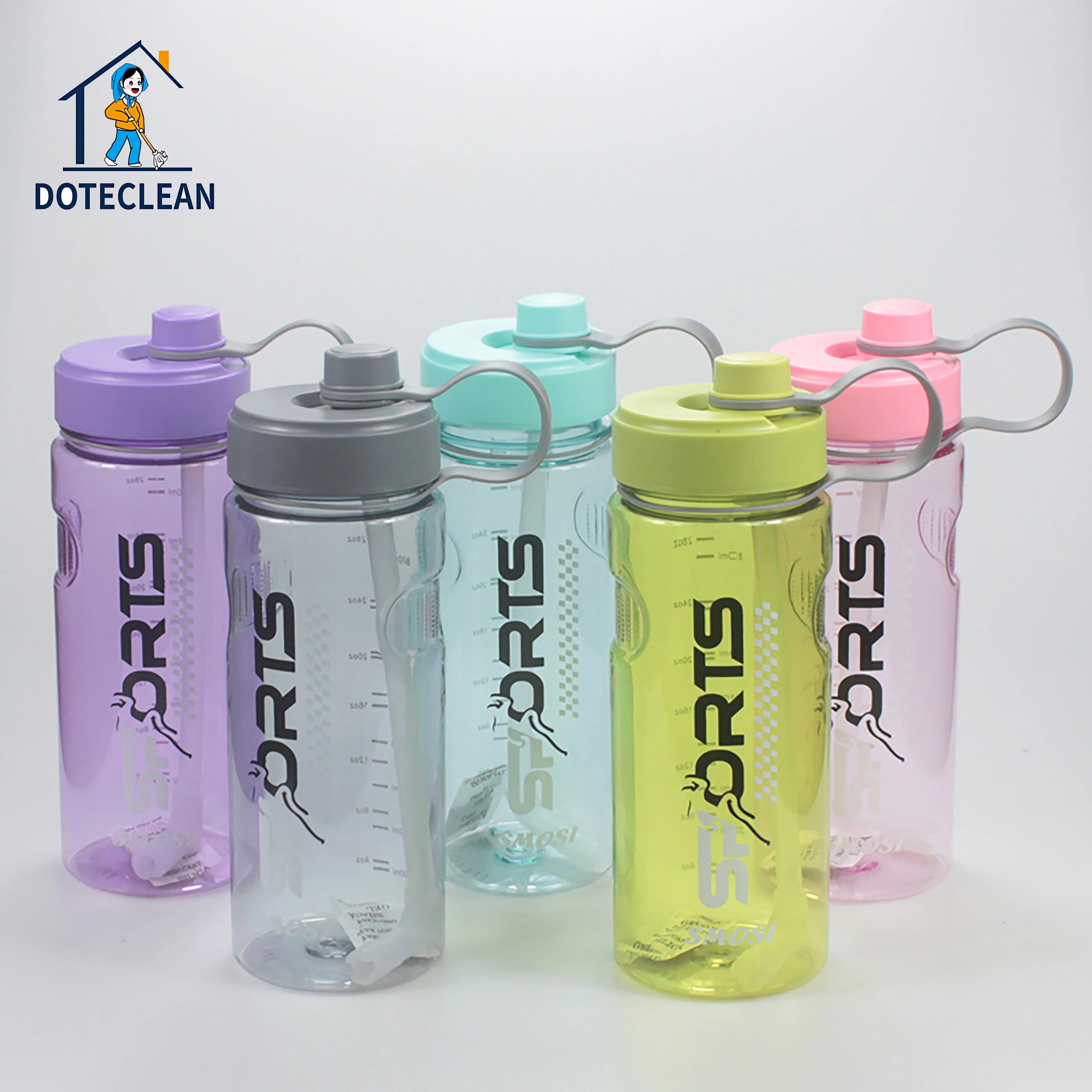 Best Selling 1000ml Large Capacity Sports Water Cup with Straw Portable Plastic Water Bottle for Sports for Outdoor Activities