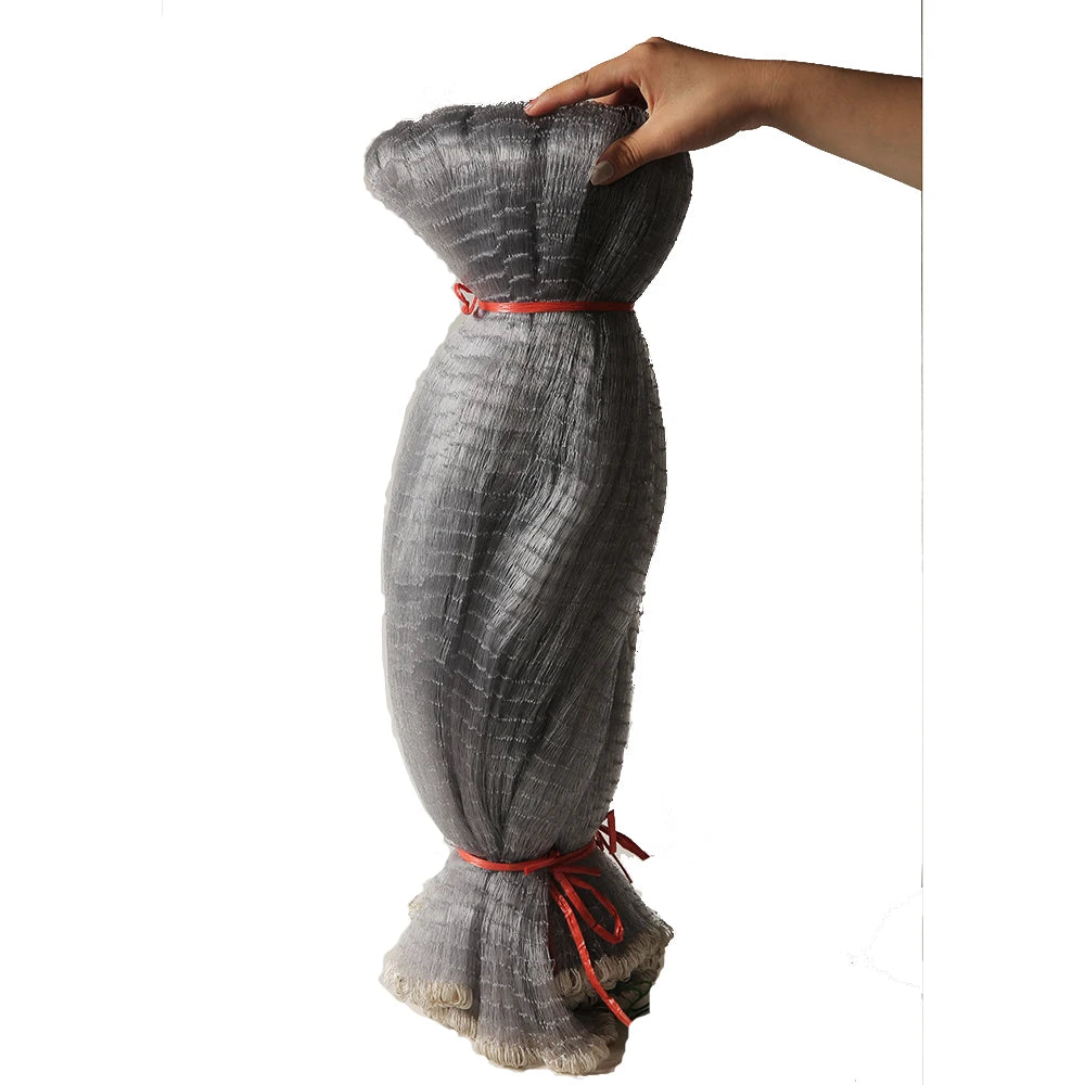 South America Market 10YDS-1000YDS Double Selvage Double Knot Rede Pesca Silver Grey Nylon Monofilament Fishing Net