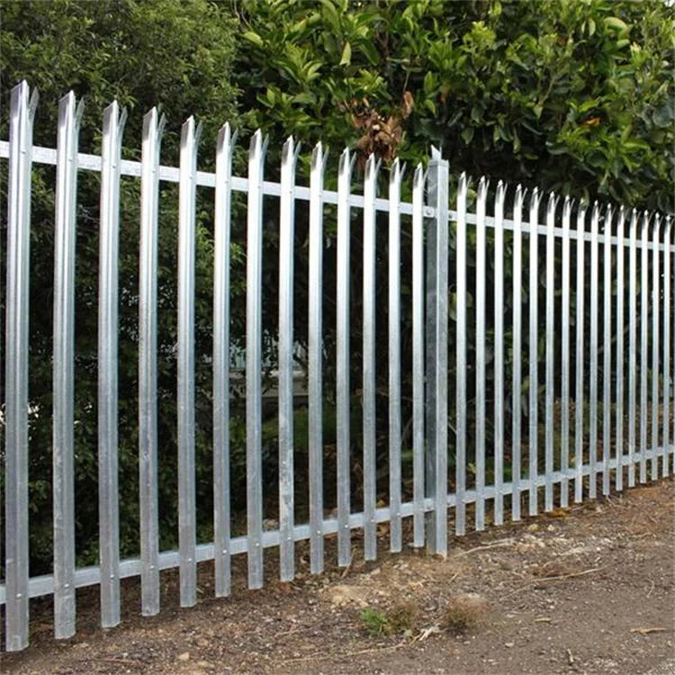 Steel Palisade Security Fencing with 3D Modeling Customizable Dimensions HDG/Galvanized Powder Coated Finish
