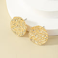 Europe and the United States Simple Fashion Geometric Circle Earrings Temperament Trend High Sense of Irregular Studs