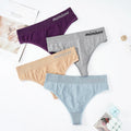 Customized Logo Elastic Wide Thong Nylon/Spandex Women's Underwear Letter Knitted Everyday Sexy Sports Seamless Mid Waist