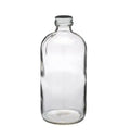 Standard 150ml 270ml 350ml 500ml boston Round Glass Bottle with Metal Screw Lid Beverage Glass Bottles Wholesale