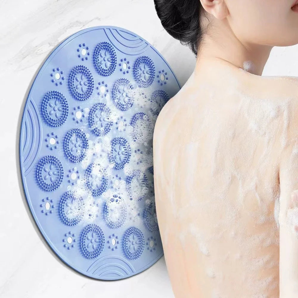 Hot Selling Luxury Anti-Slip Circular Shower Mat with Back Suction Cup New Bathroom Accessory for Trade Bath Toilet Supplies