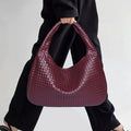 Customized Design Brands Luxury Bags Soft PU Leather Famous Ladies Woven Purse Dumpling Pouch Bag Shoulder Handbag Women Bag
