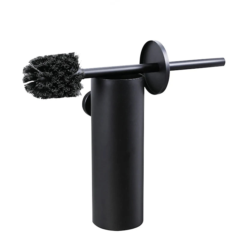 Durable Stainless Steel Freestanding Modern Bathroom Toilet Cleaning Brush Holder Set with Anti-Odor Feature
