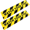 Watch Your Step Floor Decals Stickers Warning Sticker Adhesive Tape Anti Slip Abrasive Tape for Workplace Safety Floor Caution MegaBDM