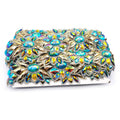 Luxurious Brazil Event Rhinestone Trimming Aquamarine AB Carnival Costumes Trimming Chain Iron on Appliques Trims