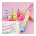 Creative School Stationery 5 Color Highlighter Pen Set Kawaii Bear Marker