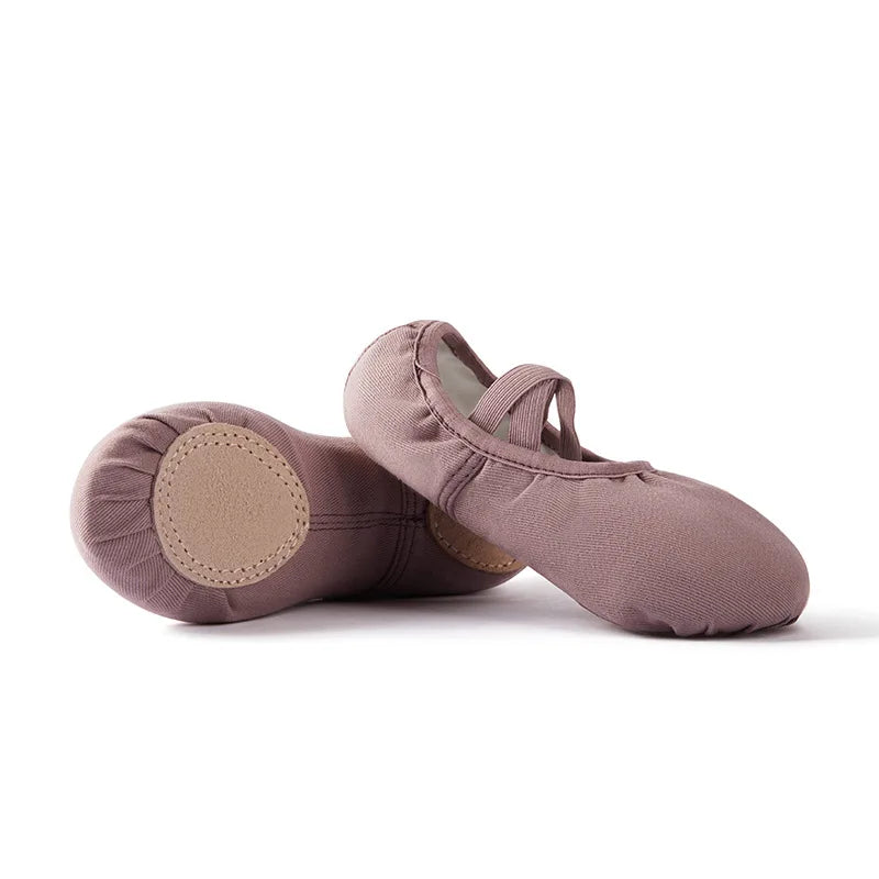 Ballerina Slippers Flats Morandi Ballet Stretch Fabric Ballet Shoes Dance for Women and Girls Kids