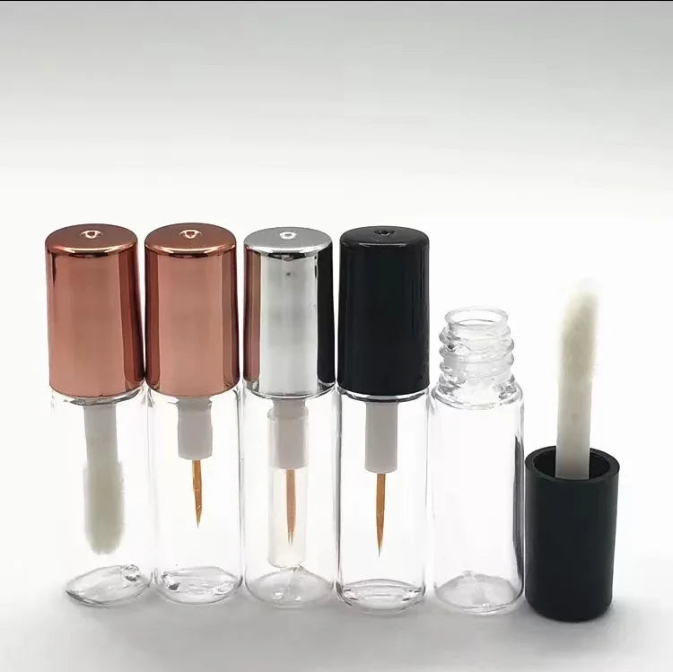 Wholesale Empty Plastic Lip Gloss Tubes Transparent Cosmetic Lipstick Container Eyeliner Growth Fluid Lip Gloss Tube