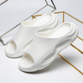 Men's Casual Classic Open Toe Spring Summer Slip-On Slippers Home Indoor Anti-slip Cushioned EVA Upper Soft