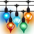 JAIYI Christmas Garden Decoration String Lights G45 Bulb Lamp fairy Indoor