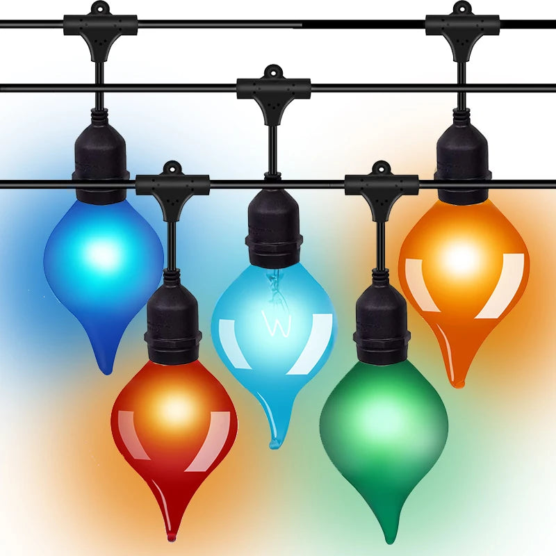 JAIYI Christmas Garden Decoration String Lights G45 Bulb Lamp fairy Indoor