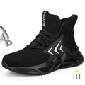 Four Seasons Labor protection Shoes Anti Fall Anti Puncture Lightweight Comfortable Steel Toe Cap Men Safety Work Shoes