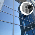 6063 Aluminum Alloy Glass Curtain Wall Profiles - Exposed Frame Type Concealed Frame Type - Suitable for Commercial Buildings