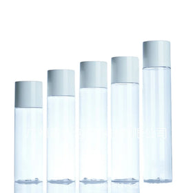 100ml 120ml 150ml 180ml Transparent Cosmetics Lotion PET Plastic Bottles with Lid for Skin Care Toner