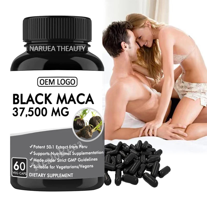 Herbal Plant Maca Root Extract Capsules for Men Improve Energy Booster Natural Health Maca Supplement