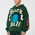 Factory ODM Men's Hooded Cotton Polyester Hoodie 50-400gsm 3D Foam Print for Autumn Season