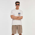 Comfortable Casual Soft Breathable Cotton Jersey Fabric Unisex Regular Fit Short Sleeve with Pattern Puzzle T-Shirt for Men