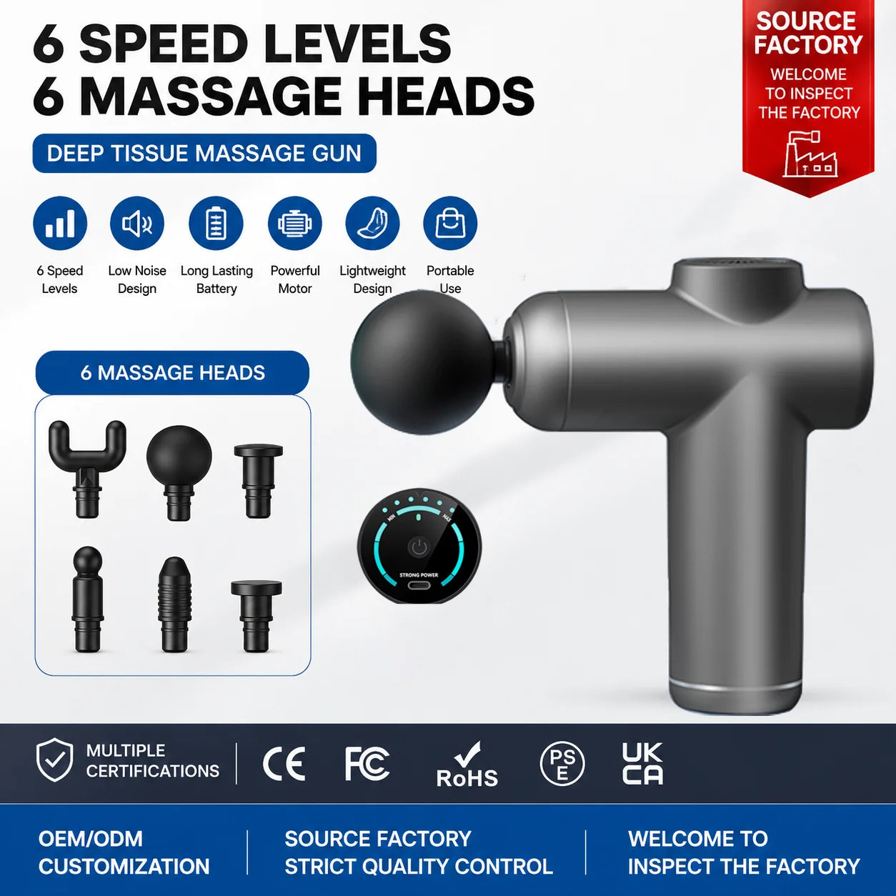 New Arrival Mini Smart Fascia Gun High-Speed Deep Tissue Percussion Body Massage Tool