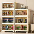 Sesame Spot Modern Home Storage Box & Bin High Quality Plastic Collapsible Storage Cabinet Stable Overlay Household Container