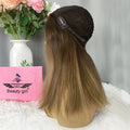 Beauty Girl Ready to Ship Pre Styled Grade 12A Peruvian Blonde Human Hair Natural Hairline Thin Skin Top Lace Wig with Bangs