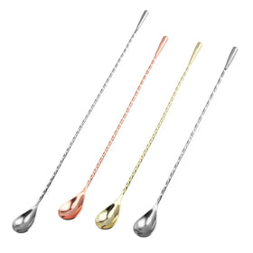 New Product Ideas Stainless Steel Cocktail Spoon Bar Spoon & Cocktail Mixing Spoon for Cocktail Shakers Tall Cups & Pitchers