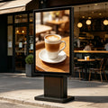 Outdoor 55 Inch 4K 3000 Nits Ultra-thin Narrow Android Wall Mounted Floor Standing IP66 Waterproof Touch Screen Display