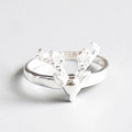 Wholesale Simple Design Jewelry Silver Open Adjustable Deer Rings for Women