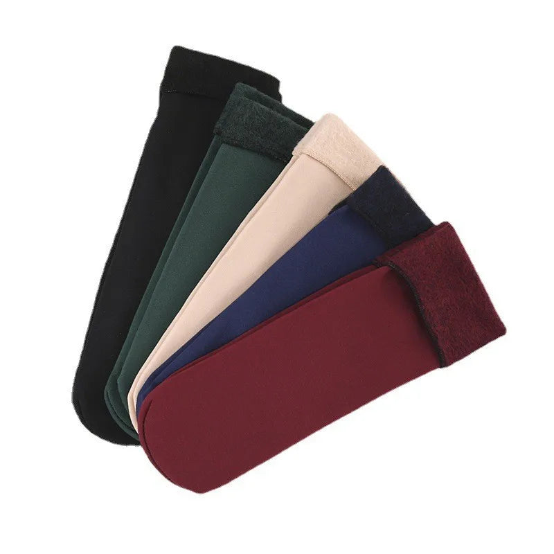 Women's Thickened Winter Socks Cold-proof and Warm Self-heating Snow Socks Men Velvet Thickened Medium Tube Cashmere Socks
